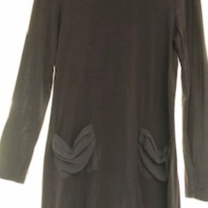 LOGO- XS Long Sleeve Tunic with Chiffon pockets